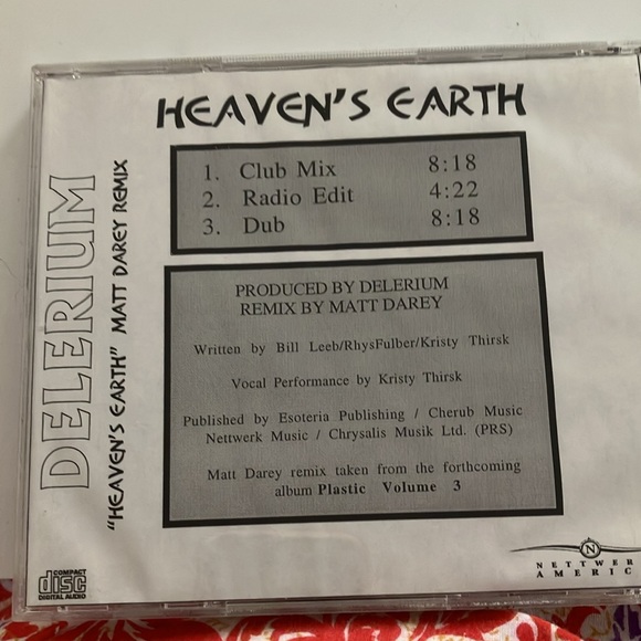 Delirium heavens earth club remix promo cd - Picture 2 of 2